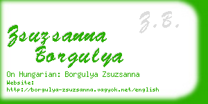 zsuzsanna borgulya business card